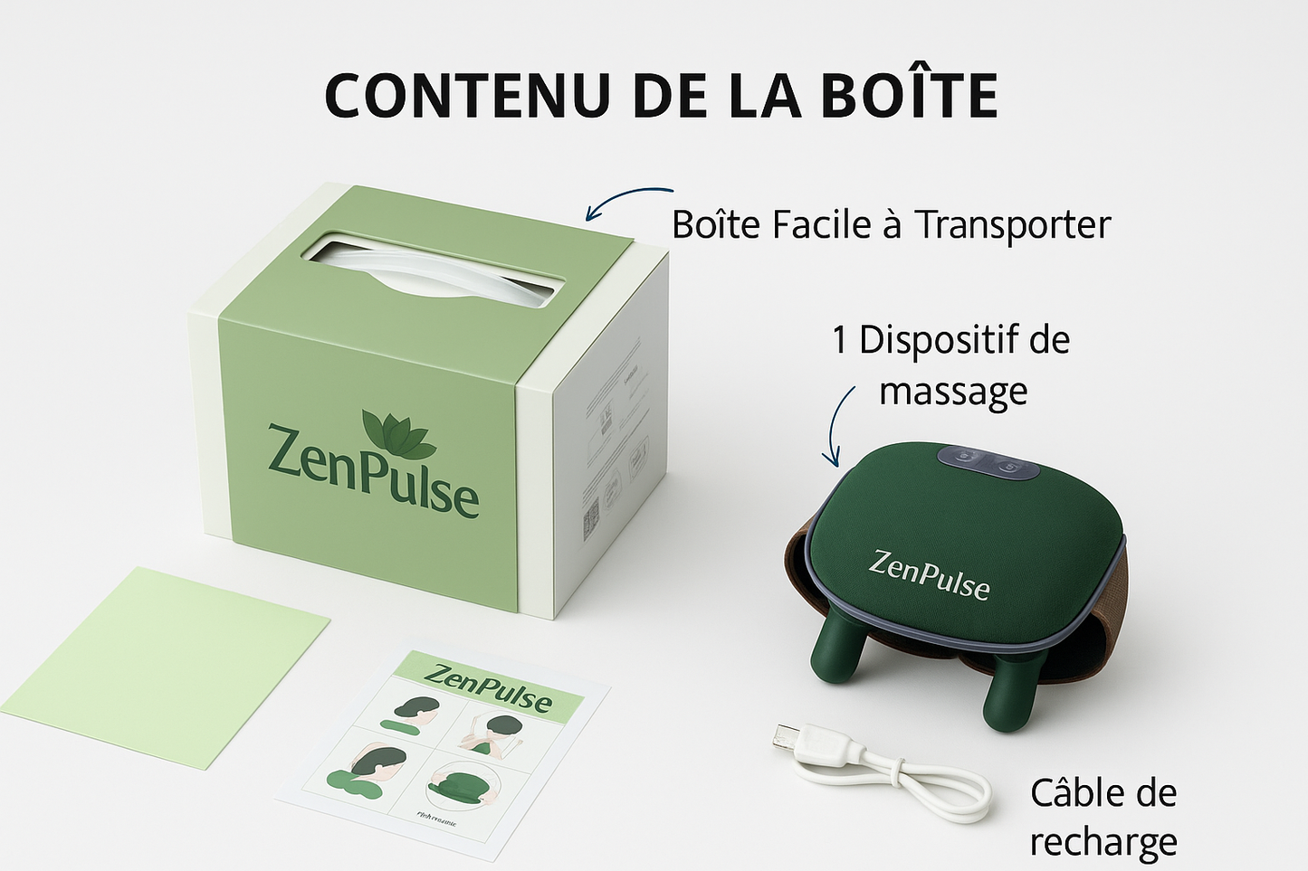 Masseur portable relaxant ZenPulse